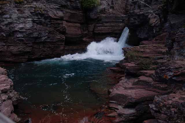 a falls on the Virginia Falls trail